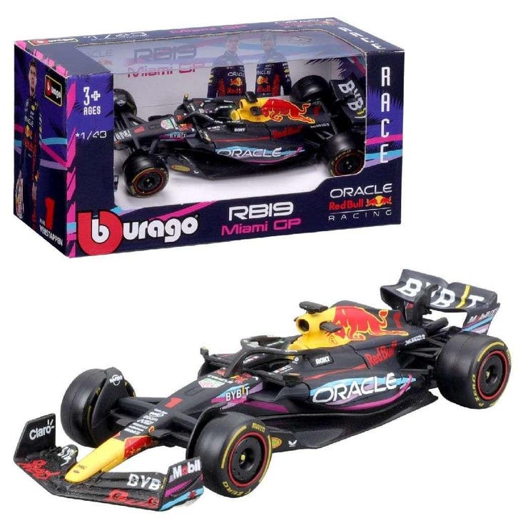 Bburago Red Bull RB19 Miami GP 1:43, Kinderen en Baby's, Speelgoed | Overig, Nieuw, Verzenden
