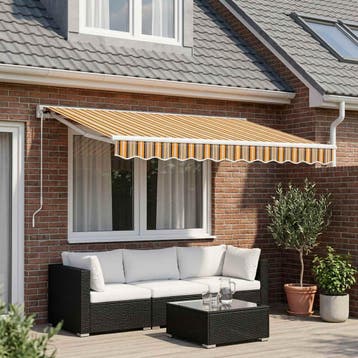 vidaXL Vervangende volant voor 2,5 m Oranje & zwart, Verzenden, Nieuw
