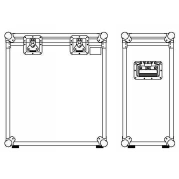 Seeburg Acoustic Line A3 flightcase for 2pcs, Verzenden, Nieuw