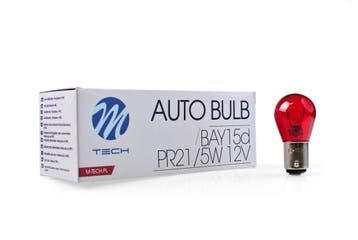 M-Tech PR21/5W 12V - Rood - ( per 10 stuks ), Verzenden, Nieuw