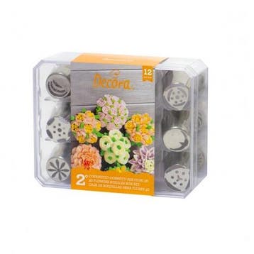 Decora Botercrème Spuitmondjes Set #2 12 stuks, Hobby en Vrije tijd, Verzenden, Nieuw