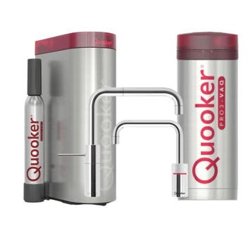 QUOOKER PRO3 NORDIC SQUARE TWIN CHROOM + CUBE -1960, Ophalen of Verzenden, Nieuw