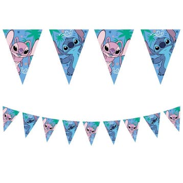 Vlaggenlijn Stitch & Angel (2,3m), Ophalen of Verzenden, Nieuw