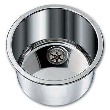 Hollex ronde RVS wasbak Dia: 455mm Diepte:180mm, Watersport en Boten, Ophalen of Verzenden, Nieuw