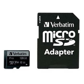 Micro SDXC kaart met adapter | Verbatim | 128 GB, Verzenden, Nieuw, Verbatim
