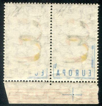 Italiaanse Republiek 1956 - Europa 1957 60 lire met, Gestempeld