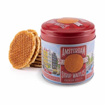 Blik met 8 stroopwafels Amsterdam, Ophalen of Verzenden, Nieuw