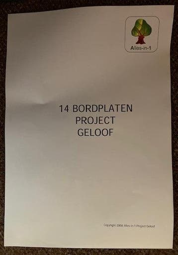 Alles-in-1 Bordplaten A3 Project Geloof (per groep), Verzenden, Nieuw