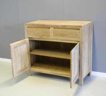 Modern teak dressoir plantage teakhout, Huis en Inrichting, Ophalen of Verzenden, Nieuw