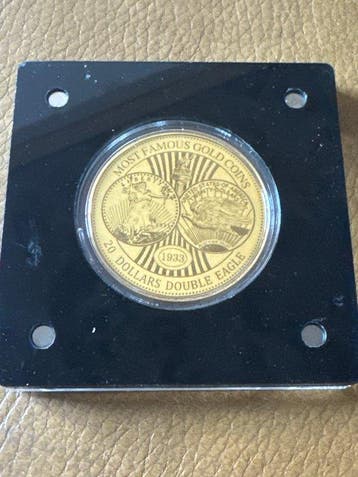 Niger. 100 Francs 2022 Double Eagle von 1933., 1/200 Oz