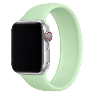 Apple Watch bandje - siliconen - solo loop - pistache, Verzenden, Nieuw