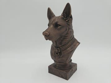 Bust of a german sheppard statue - home decor dog  lover han, Verzenden, Nieuw