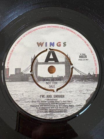 Paul McCartney - & Wings – I’ve Had Enough – UK DEMO 7 -, Nieuw in verpakking