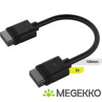 Corsair iCUE LINK Cable, 2x 100mm with Straight connectors,, Verzenden, Nieuw