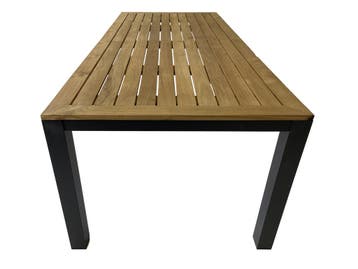 6-persoons Diningtafel Palazzo 220cm | Teak houten tafelblad, Tuin en Terras, Tuintafels, Ophalen of Verzenden, Nieuw