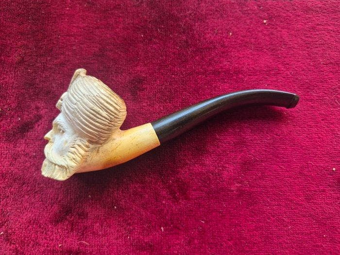 Zonder minimumprijs - Meerschuim pijp - meerschaum, Verzamelen, Rookartikelen, Aanstekers en Luciferdoosjes