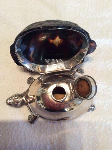 T.J. - Inktpot - Zilver, Antiek en Kunst