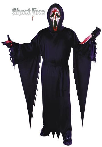Ghost Face® Scream Kostuum Met Bloedpomp, Verzenden, Nieuw, Feestartikel