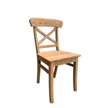 Keukenstoel met kruisTeak eetkamerstoelen, Ophalen of Verzenden, Nieuw
