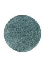 Rond Shaggy Vloerkleed | Sydney | Aqua | 160x160 cm, Verzenden, Nieuw