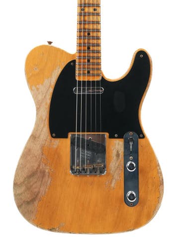 Fender Custom Shop 1952 Telecaster Heavy Aged Butterscotc..., Ophalen of Verzenden, Zo goed als nieuw, Solid body, Fender