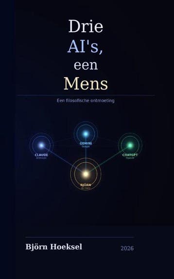 9789465389097 Drie AIs, een Mens Bjorn Hoeksel, Boeken, Verzenden, Nieuw, Bjorn Hoeksel