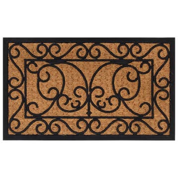 vidaXL Deurmat rechthoekig 45x75 cm rubber en kokosvezel, Verzenden, Nieuw