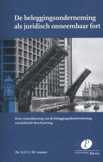 9789462510876 De beleggingsonderneming als juridisch onne..., Verzenden, Zo goed als nieuw, A.J.C.C.M. Loonen