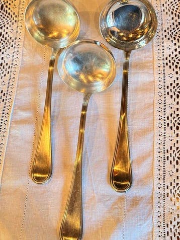 Soeplepel (3) - .800 zilver - Soeplepels voor soep Ag.800