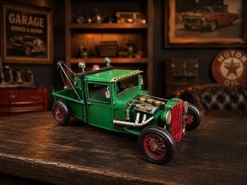 Decoratief ornament - Grote Hot Rod - Takelwagen