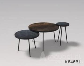 Salontafel Set Van 3 Termunten - salontafel, Nieuw, Overige materialen