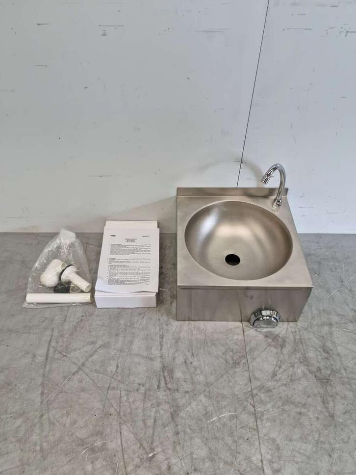 RVS Saro Justin Wasbak Spoelbak met kniebediening 40 x 40 cm, Zakelijke goederen, Horeca | Keukenapparatuur, Nieuw in verpakking