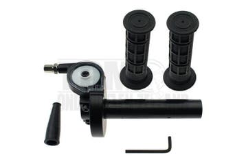 Snelgas rechts greepset gashendel haaks aluminium zwart T..., Ophalen of Verzenden, Nieuw, Tuning