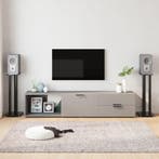 vidaXL Luidsprekerstandaards 2 st 3 pijlers gehard glas, Muziek en Instrumenten, Standaards, Verzenden, Nieuw