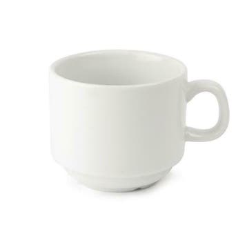 Magazijnopruiming: Olympia Whiteware stapelbare theekop 20cl, Verzenden