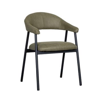 Stoel Amaze | Moss | Micro Suede | Zwart Metalen Frame | 2, Verzenden, Nieuw in verpakking