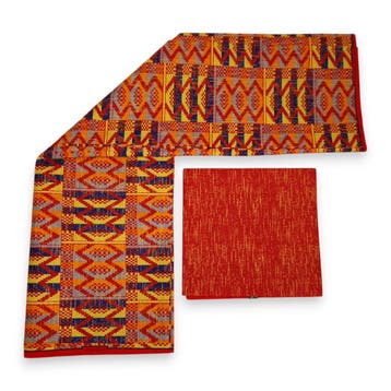 Afrikaanse stof - Two-Tone print Polycotton - 6 yard Combina, Hobby en Vrije tijd, Ophalen of Verzenden, Nieuw