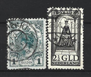 Nederland 1898/1924 - Inhuldigingszegel en Regeringsjubileum, Gestempeld