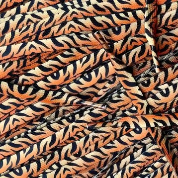 Tijger veters - Oranje • 120  cm x 8 mm, Ophalen of Verzenden, Nieuw
