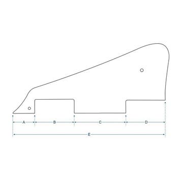 Boston LP-313-RY pickguard, LP-model, standard, 3 ply, tiger, Ophalen of Verzenden, Nieuw