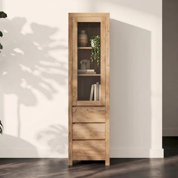 *WOONWINKEL* Tower Living Corona Smalle Kast Teak Hout, Verzenden, Nieuw