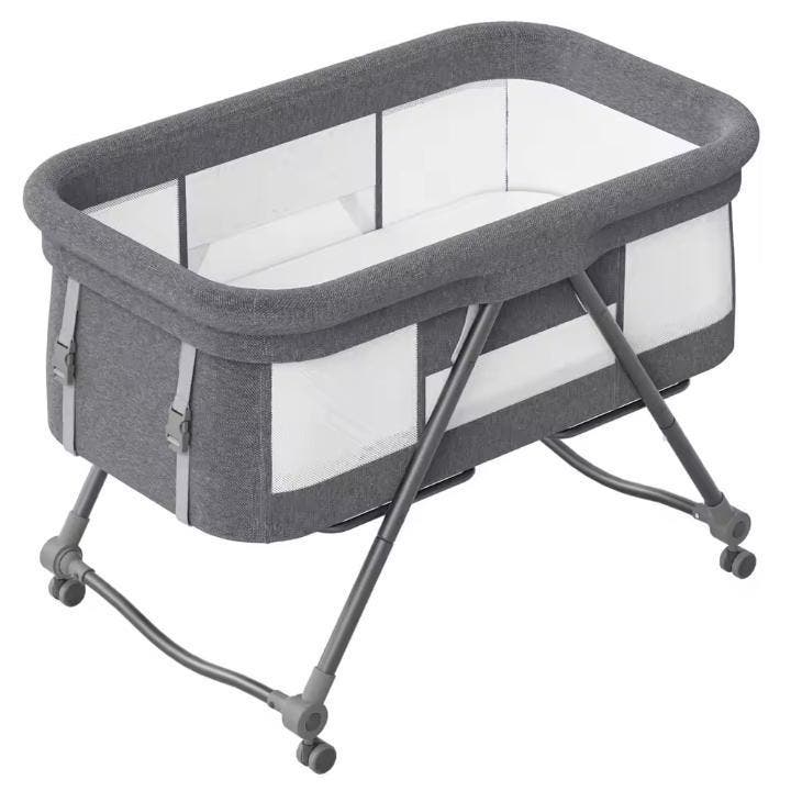 Draagbaar Baby Reisbedje met Wielen en Schommelfunctie, Kinderen en Baby's, Babywiegjes en Ledikanten, Nieuw, Verzenden