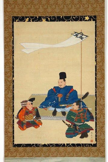 Portret van Minamoto no Yoshiie - Zijde - Kinoshita Oju