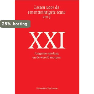 Jongeren vandaag en de wereld morgen / Lessen voor de, Verzenden, Zo goed als nieuw