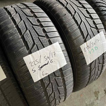 2 x Semperit Speed Grip 225-50-17 Winterbanden 6mm, Gebruikt, 17 inch, Band(en), Personenwagen