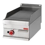 Gastro M 650 gas bakplaat 65/40 FTRG geribbelde plaat, Verzenden, Nieuw in verpakking
