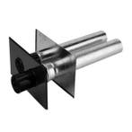 Burgerhout geveldoorvoer incl. gevelplaten en adapter 2x Ø80, Verzenden, Nieuw
