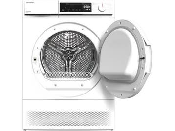 Sharp KDNCB8S7PW91BX - Condensdroger 8kg - Sensorgestuurd -, Witgoed en Apparatuur, Wasdrogers, Verzenden, Zo goed als nieuw
