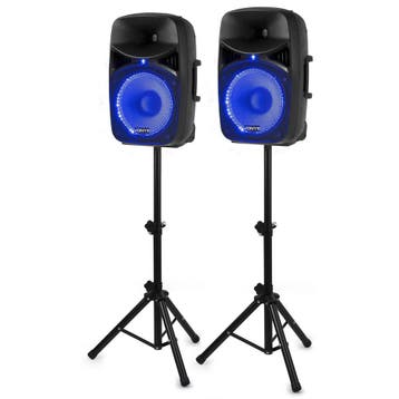 VONYX VPS122A 800W Actieve Speakerset met Bluetooth, USB/SD, Ophalen of Verzenden, Nieuw