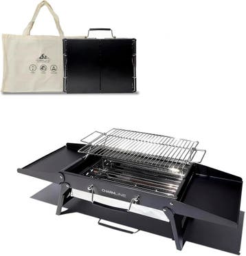 Draagbare BBQ 39cm | Tweedekansje | Laatste Stuk!, Ophalen of Verzenden, Zo goed als nieuw, Charmline, Met accessoires